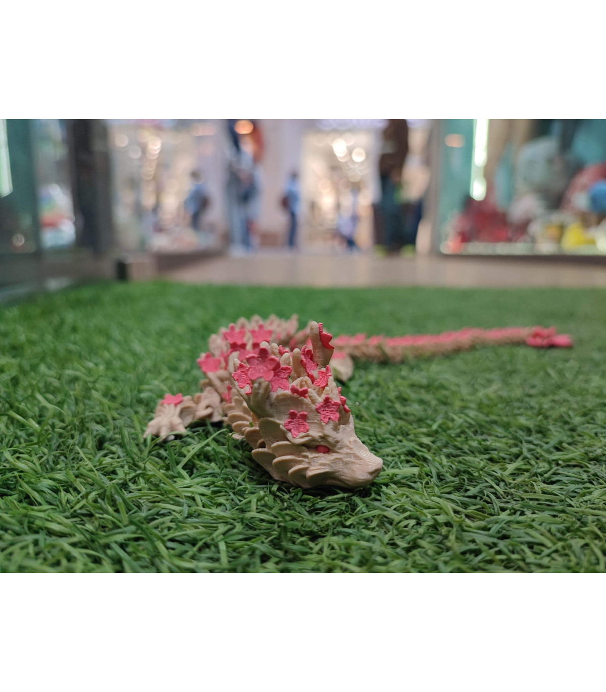 Compra Dragón de Sakura Articulado en 3D de 45cm | Albithinia