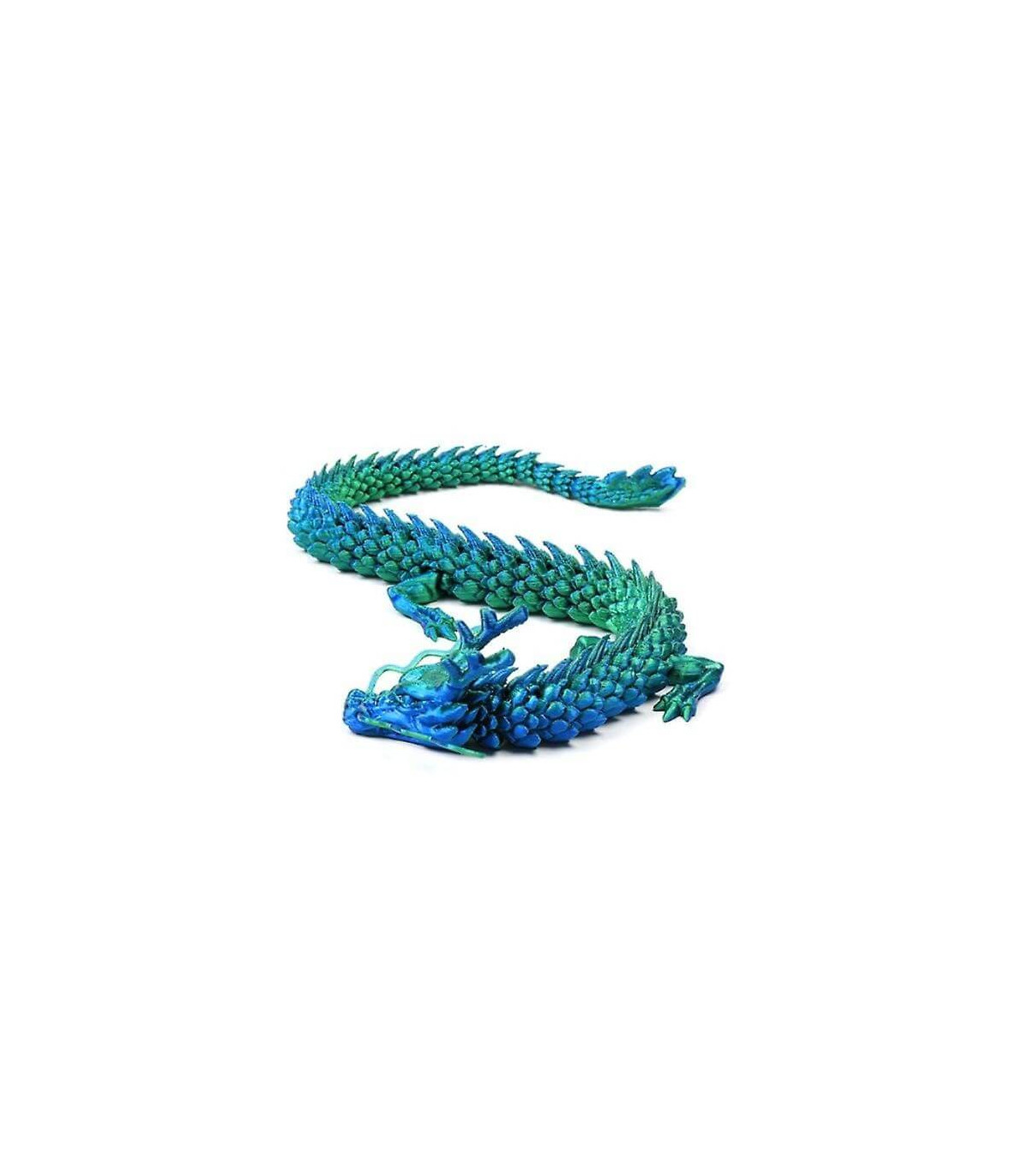 Dragón Articulado  naranja degradados 45cm Impresión 3D -