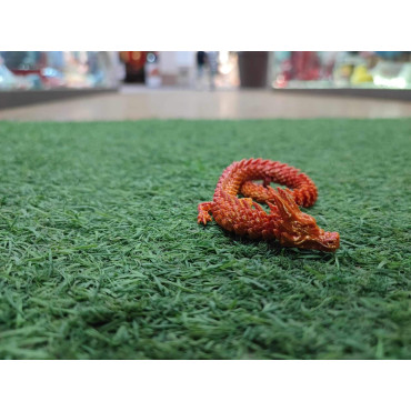 Dragón Articulado  naranja degradados 45cm Impresión 3D -