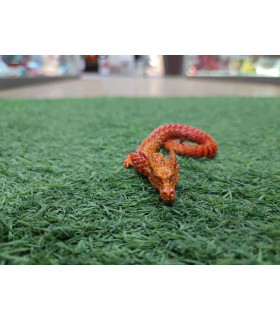 Dragón Articulado  naranja degradados 45cm Impresión 3D -