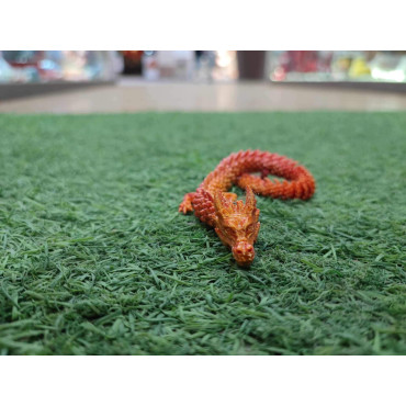 Dragón Articulado  naranja degradados 45cm Impresión 3D -