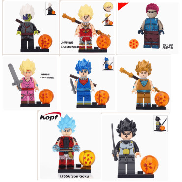LOTE DE 8 FIGURAS BLOQUES COMPATIBLES DRAGON BALL