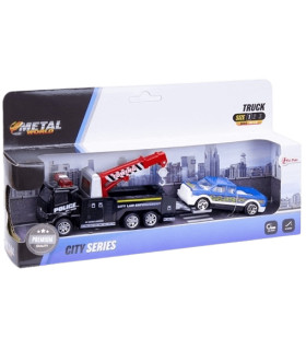 Camión Metal con Carro/Carretilla Elevadora | ¡Construcción y diversió