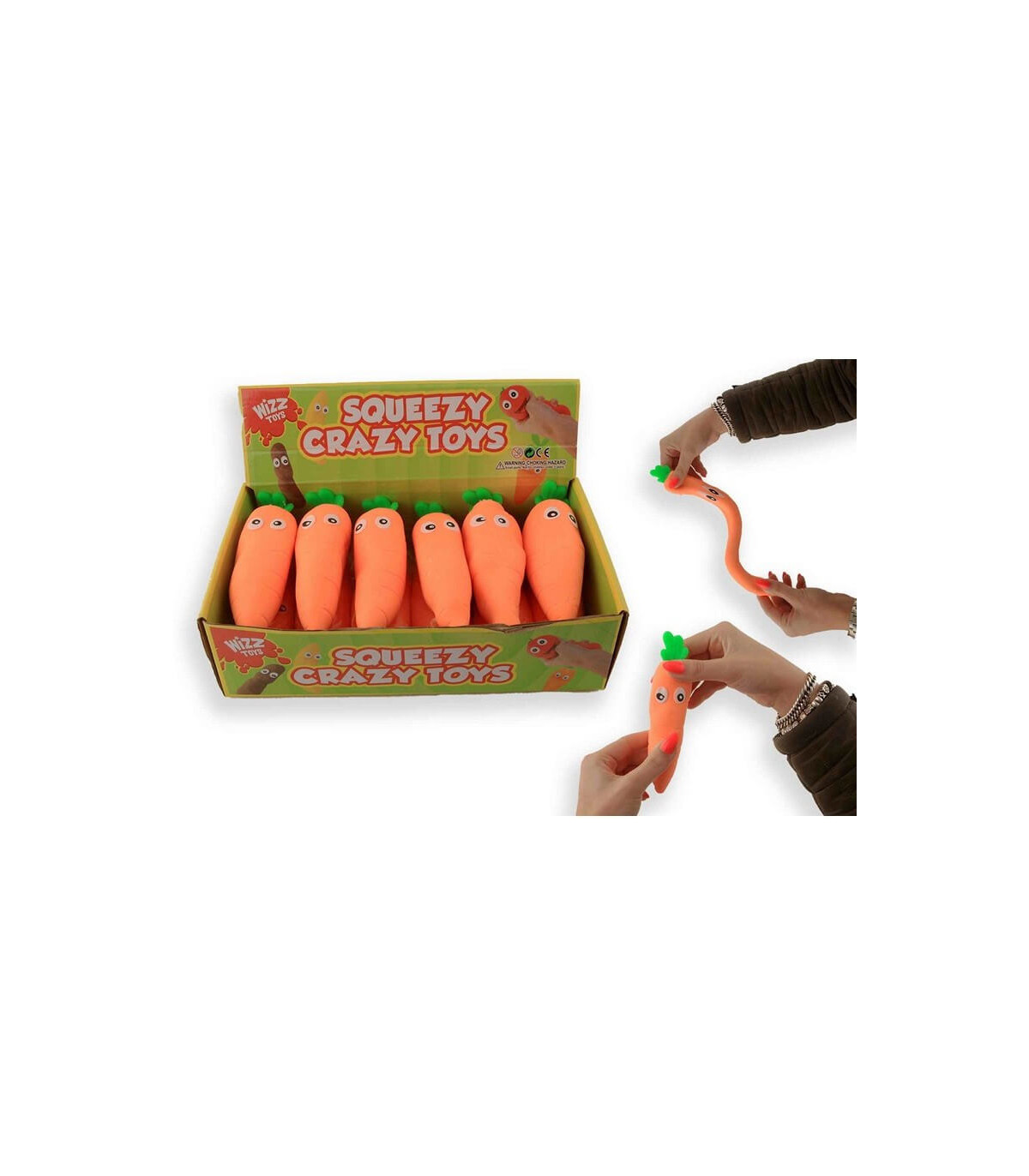 Squeeze Ralz Zanahoria: ¡Un juguete antiestrés adorable y divertido!