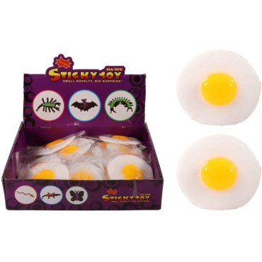 Huevo Pegajoso 8,5cm: ¡Lanza, Rebota y Pega! Diversión Sin Límites