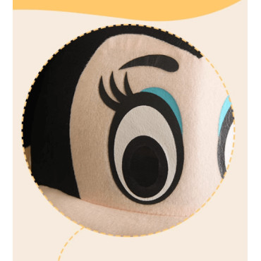 disfraz cabezones de adulto mickey y minnie rojo