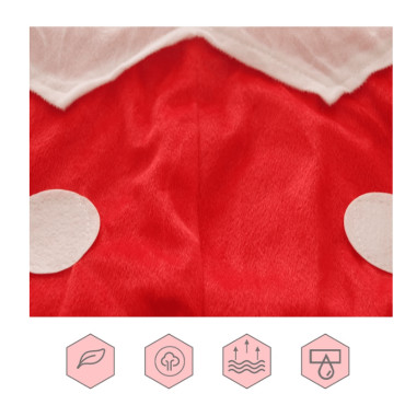 disfraz cabezones de adulto mickey y minnie rojo