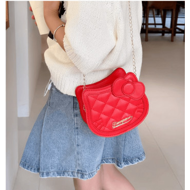 Bolso de Hello Kitty cara hello  para Niña: Pequeño, Encantador y Perfecto para Cualquier Ocasión