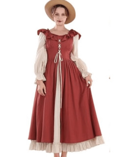 Vestido medieval de dos piezas de mujer | Albithinia