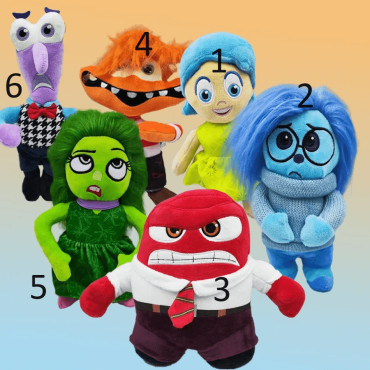 Peluches de Inside Out 2 – Emociones en Suave Compañía | Albithinia
