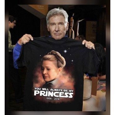 Camiseta Manga Corta Star Wars - Leia y Han "You Will Always Be ...