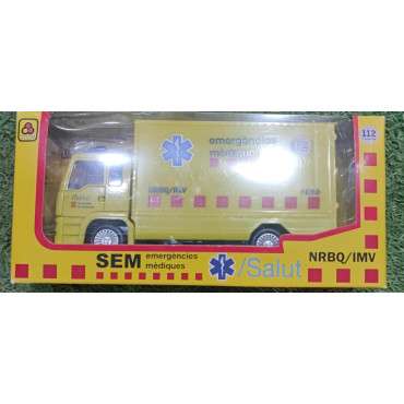 Camión de Emergencias Médicas SEM o Ambulancia de Juguete - Albithinia