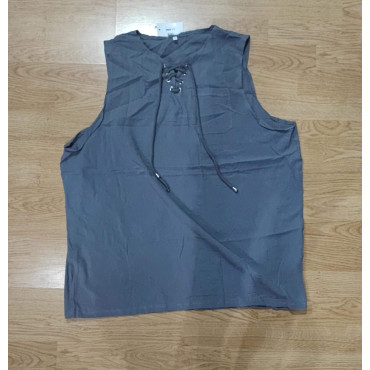 Camiseta Medieval sin Mangas con Cordón - Estilo Único y Confort