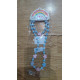 Set de Collar y Pulsera Infantil de Corazones Rosas y Azules