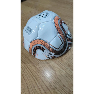 Pelota de Fútbol Blanca con Líneas de Colores | Albithinia