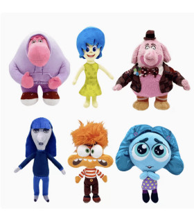 Peluches de Inside Out 2 - ¡Colecciona Alegría, Ansiedad, Aburrimiento, Vergüenza, Envidia y Bing Bong!