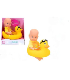 Muñeco Bebé con Patito 20cm | Juguete Adorable para Niños | Albithinia