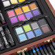 Set de Pintura Maletín Madera 140PCS | Kit Completo para Artistas | Al