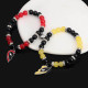 Pulseras collar y llavero mejores amigos deadpool y lovezno Marvel