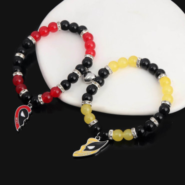 Pulseras collar y llavero mejores amigos deadpool y lovezno Marvel