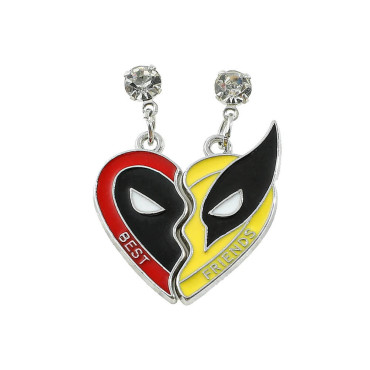 Pendientes Deadpool y Lobezno - Joyería Única para Fans de Marvel