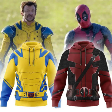 Sudadera con Capucha de Cosplay de Lobezno-de Deadpool