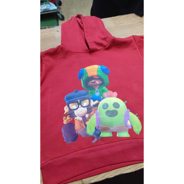 Sudadera Brawl Stars Personalizable - León, Spike y Miko