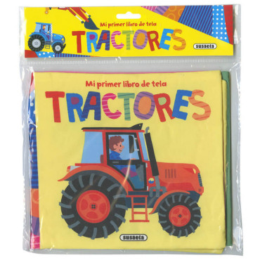 "Mi Primer Libro de Tela - tractores coloridos para bebés | Susaeta"