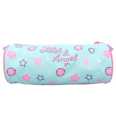 Portatodo Redondo Stitch y Angel | Estuche Escolar | Albithinia.com