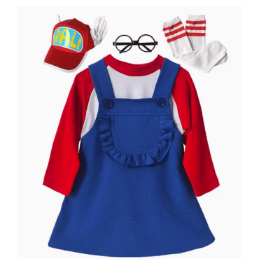 Disfraz de Arale para niños | Cosplay completo y de alta calidad | Albithinia