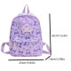 Mochila escolar infantil de hello kitty y kuromi y amigos Sanrio con peluche desmontable. - Diversión y practicidad para niñas