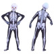 Disfraz de esqueleto para Halloween, apto para niños y adultos, con diseño cómodo y transpirable