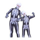 Disfraz de esqueleto para Halloween, apto para niños y adultos, con diseño cómodo y transpirable