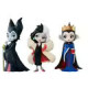 figuras de villanas Disney Maléfica, Cruela de Vil y la Reina Malvada