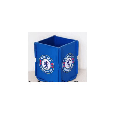 Portalápices con decoración deportiva Barcelona, Madrid, Inter, Chelsea, Arsenal, Lakers y más
