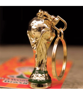 LLavero metálico de la copa del mundo de fútbol