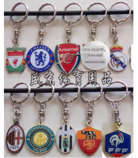 Llaveros de metálicos de equipos de fútbol, clubes y selecciones nacionales