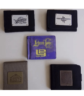 Carteras de NBA Lebron James, Nuggets Denver, Cavaliers y Timberwolves
