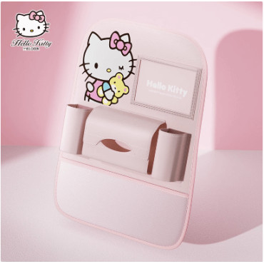 ¡Organiza tu Coche con Estilo! Bolsa Hello Kitty para Respaldo de Asiento