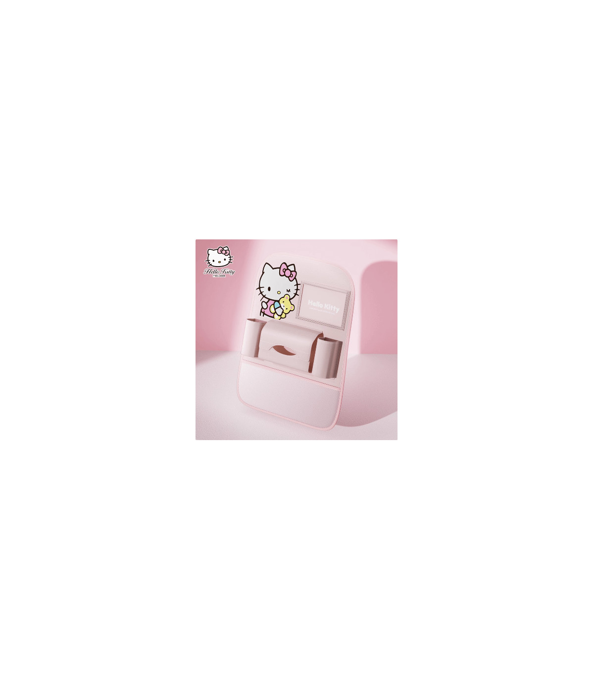 ¡Organiza tu Coche con Estilo! Bolsa Hello Kitty para Respaldo de Asiento