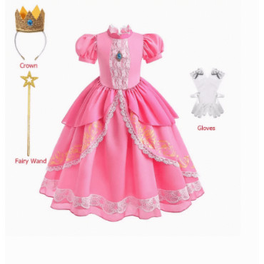 Disfraz de Princesa Peach: ¡La Reina del Reino Champiñón! - Disfraz de Princesa Peach: ¡Salva a Mario