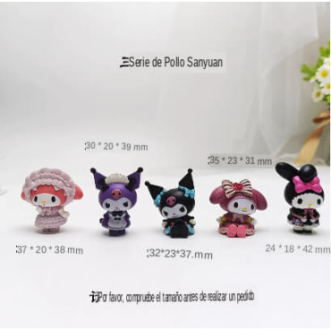 ¡5 Personajes, 5 Aventuras! Set de Juguetes Sanrio - ¡Completa tu Colección! Set de 5 Juguetes Sanrio