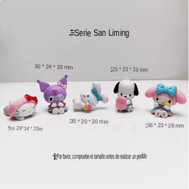 ¡5 Personajes, 5 Aventuras! Set de Juguetes Sanrio - ¡Completa tu Colección! Set de 5 Juguetes Sanrio