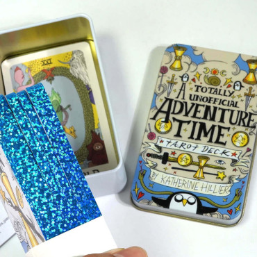 caja de Cartas de tarot con temática de Horas de Aventura |alta calidad y atractivo visual