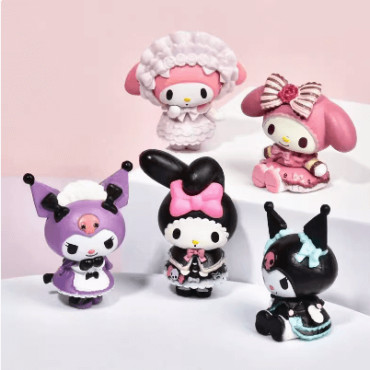 ¡5 Personajes, 5 Aventuras! Set de Juguetes Sanrio - ¡Completa tu Colección! Set de 5 Juguetes Sanrio