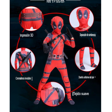 Disfraz de Deadpool Niños: y adultos! ¡Acción y Diversión !💥🎉