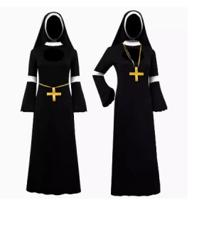 Obtén el cosplay de monja que necesitas para ser el centro de la fiesta