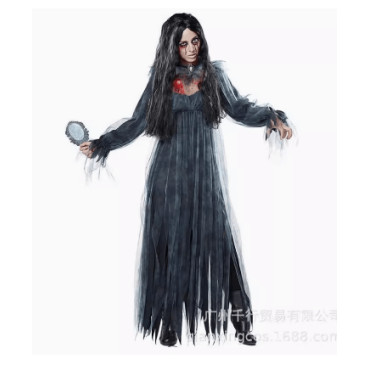 Difraz oscuro y bello de Novia Fantasma de alta calida y elegancia
