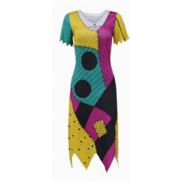 Vestido Estampado para Halloween de alta calidad y elegancia