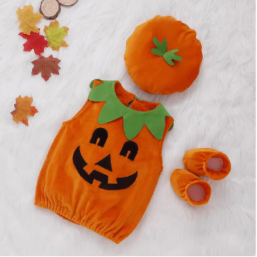 Difraz adorable de Calabaza para bebé | Cosplay cómodo y de alta calidad